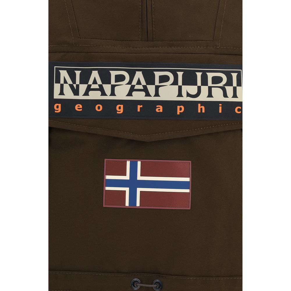Napapijri Brown Polyamide Shell Jacket