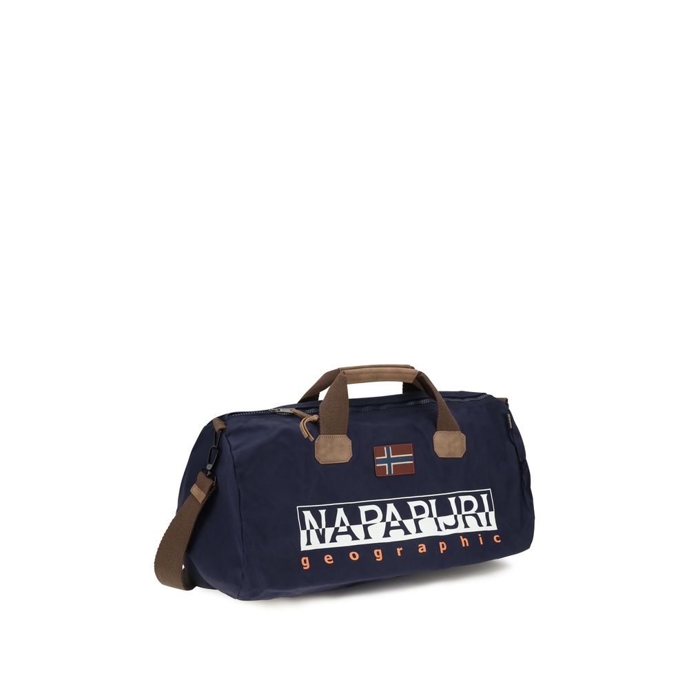 Napapijri Blue Cotton Shoulder Bag