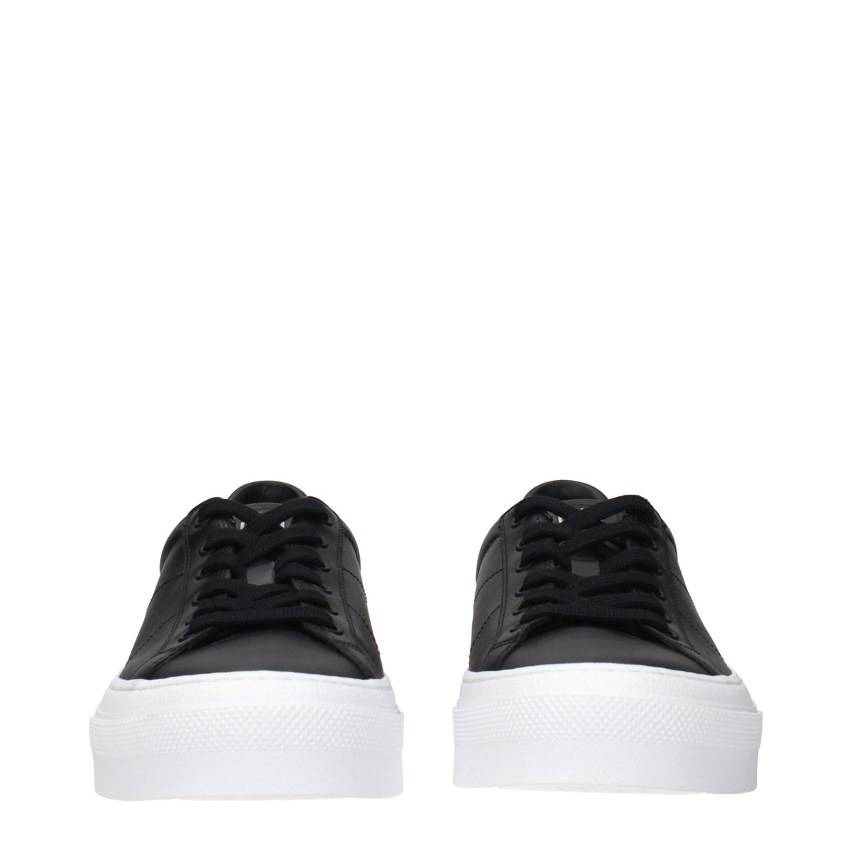 Givenchy Black Leather Low Top Sneakers