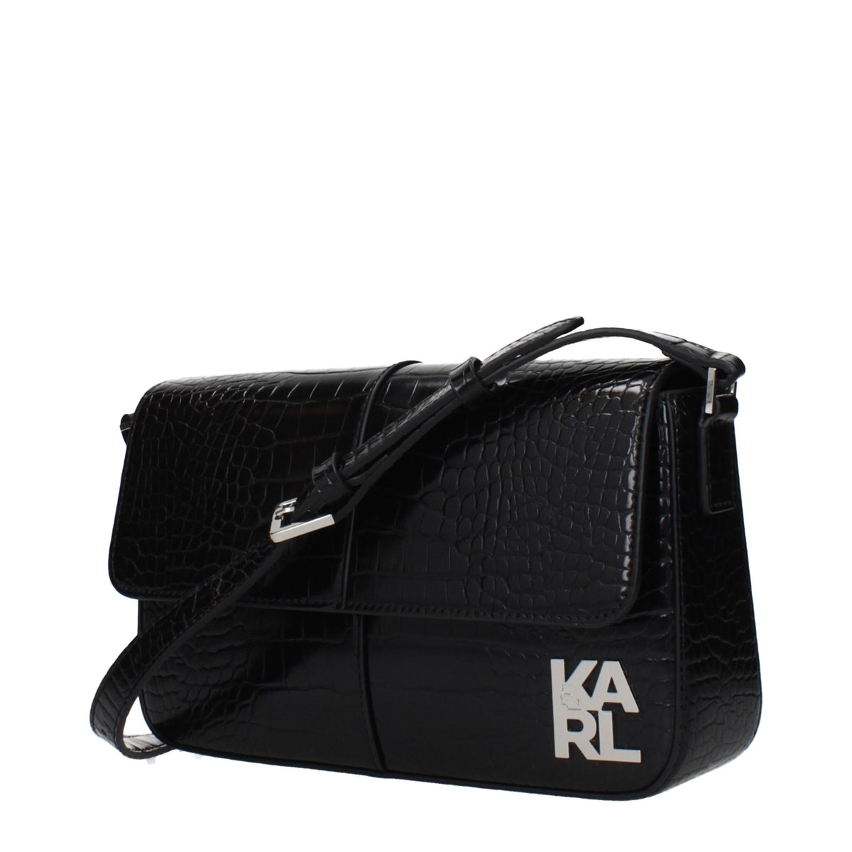 Karl Lagerfeld Black Polyethylene Shoulder Bag