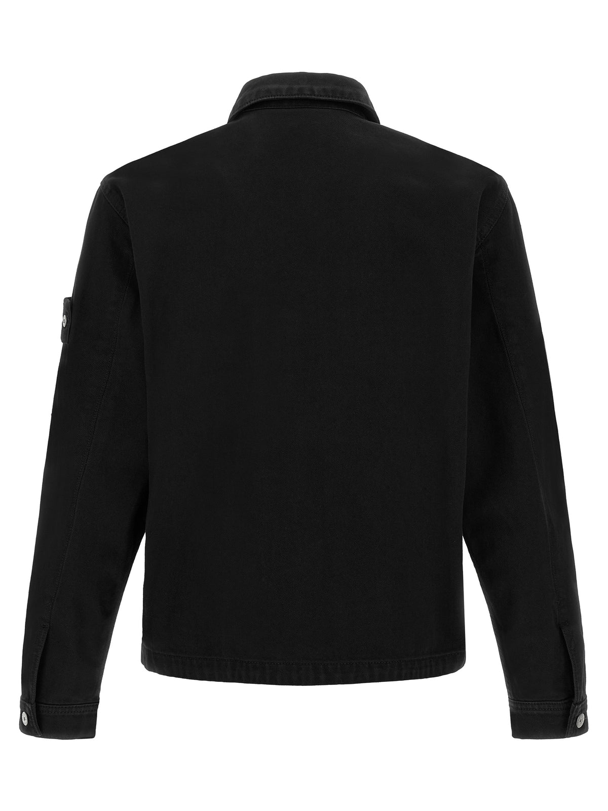 Stone Island Black Cotton Denim Jacket