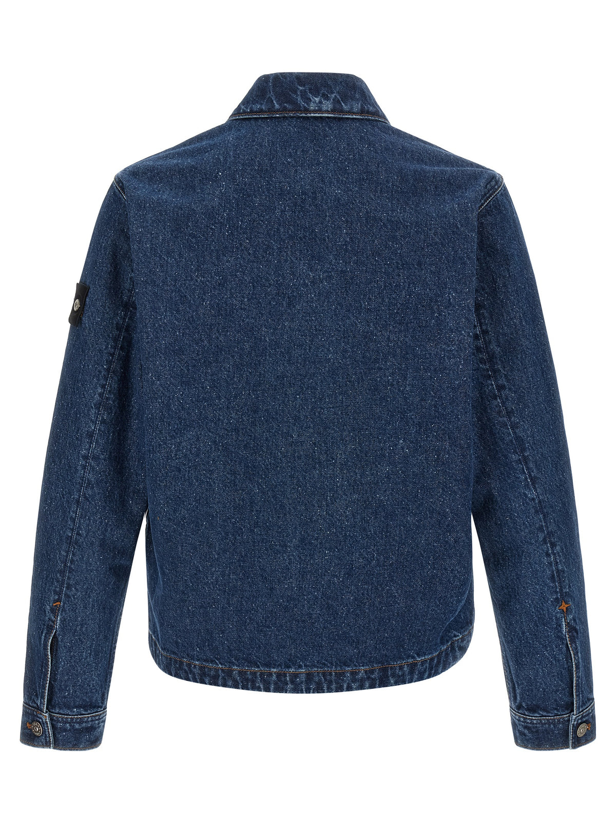 Stone Island Blue Cotton Denim Jacket