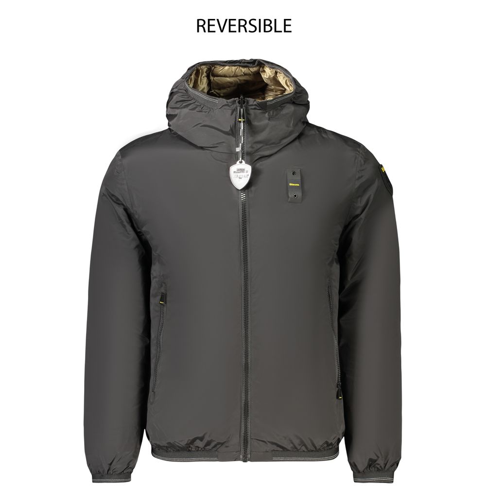 Blauer Black Polyamide Men's Jacket