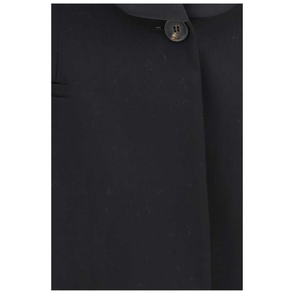 Brunello Cucinelli Black Wool Oves Aries Full-Length Jacket