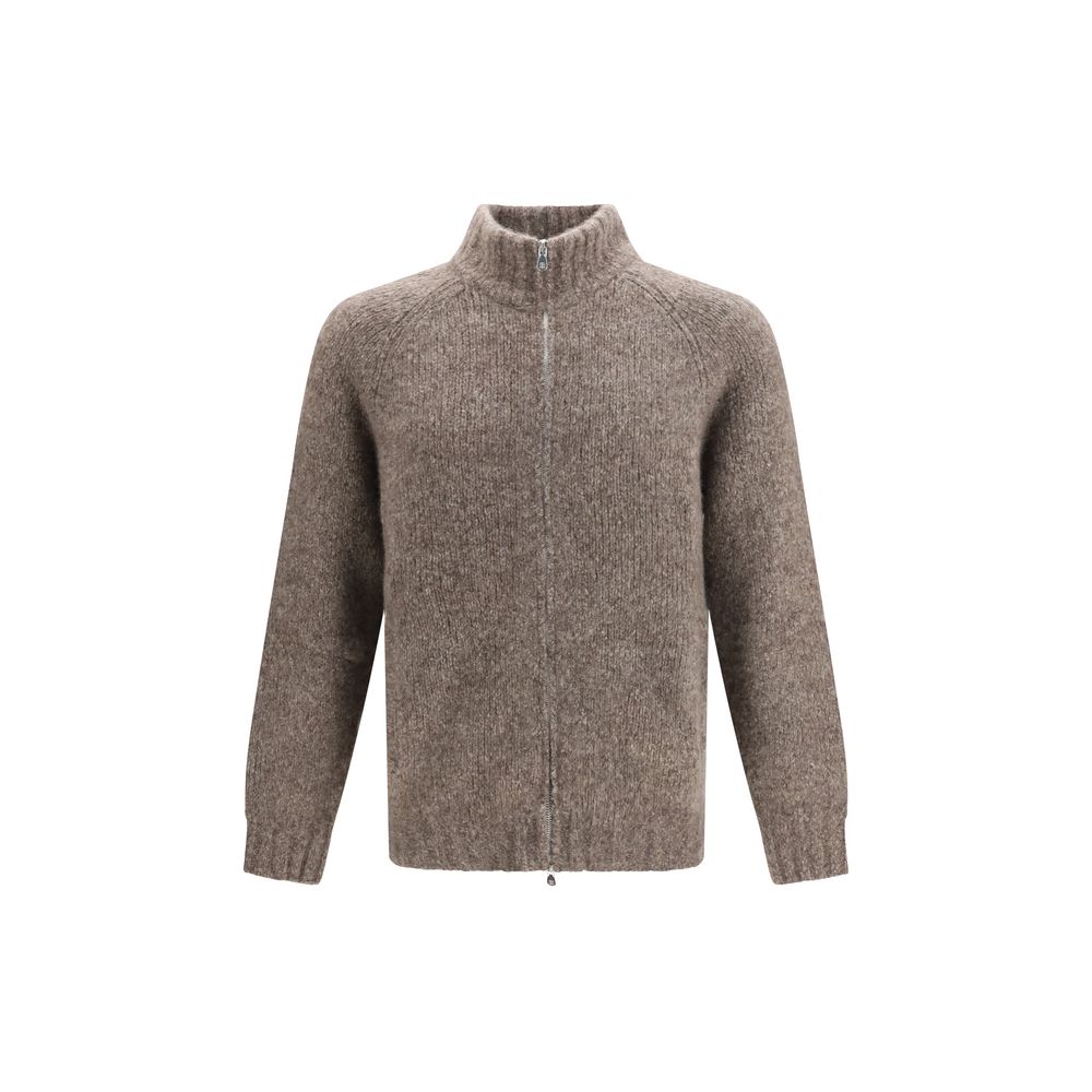 Brunello Cucinelli Beige Cashmere Cardigan