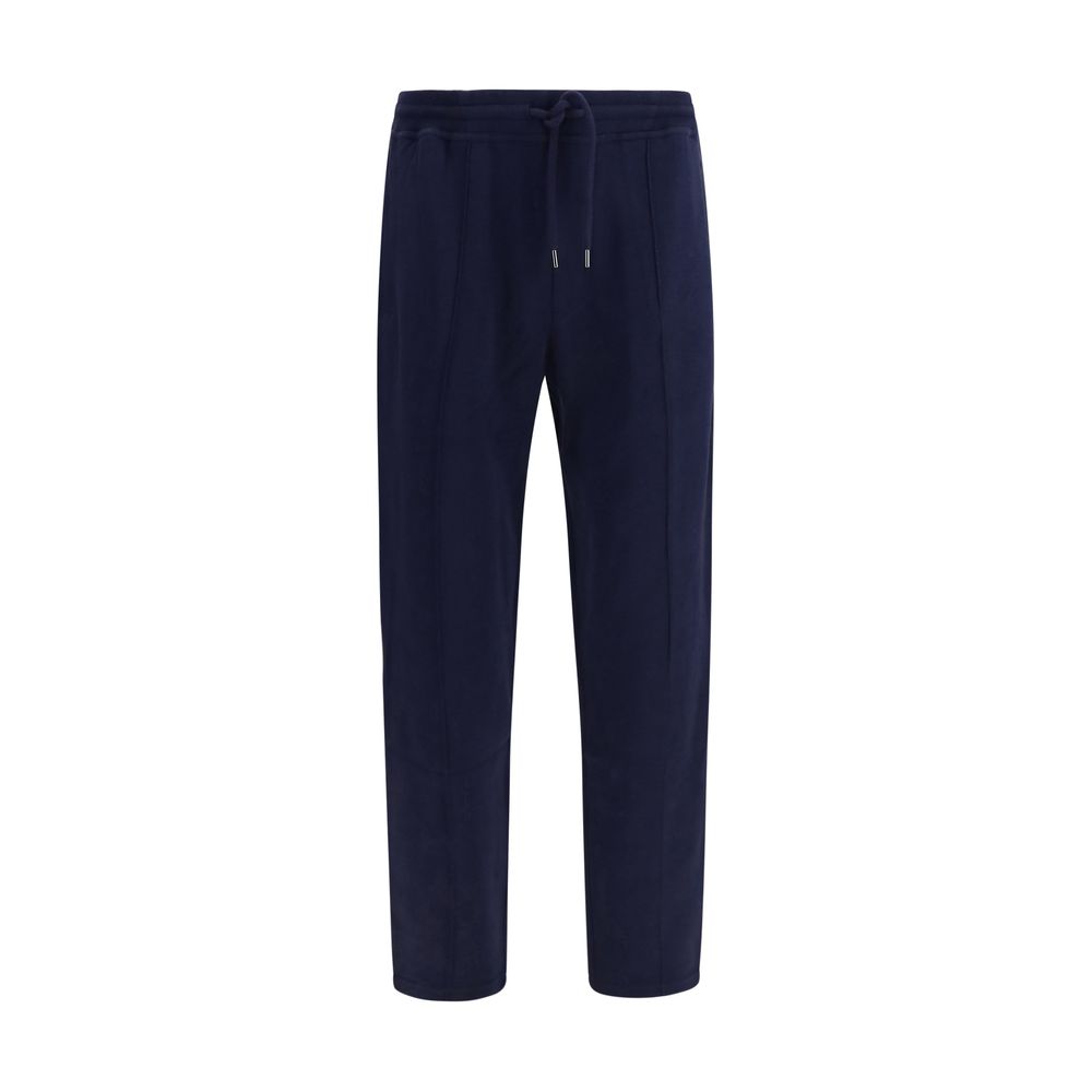 Brunello Cucinelli Blue Cotton Athletic Pants
