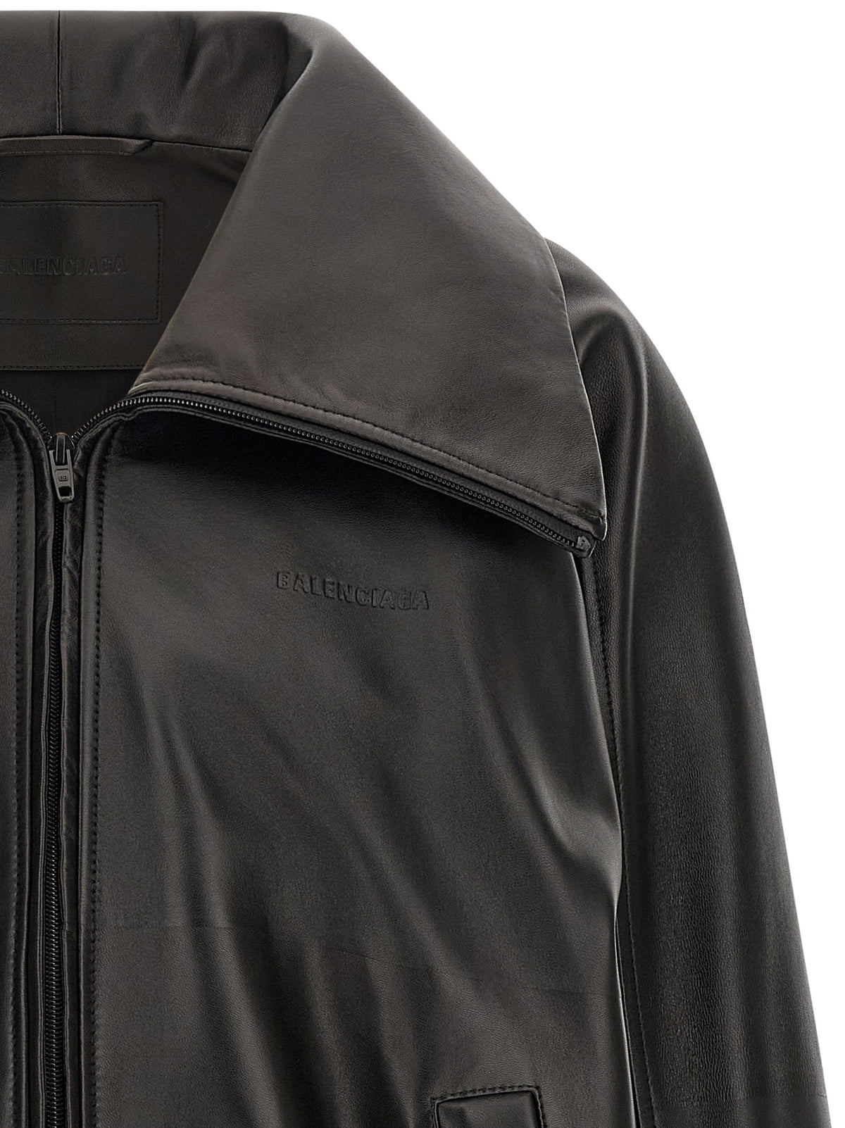 Balenciaga Black Lamb Leather Leather Jacket