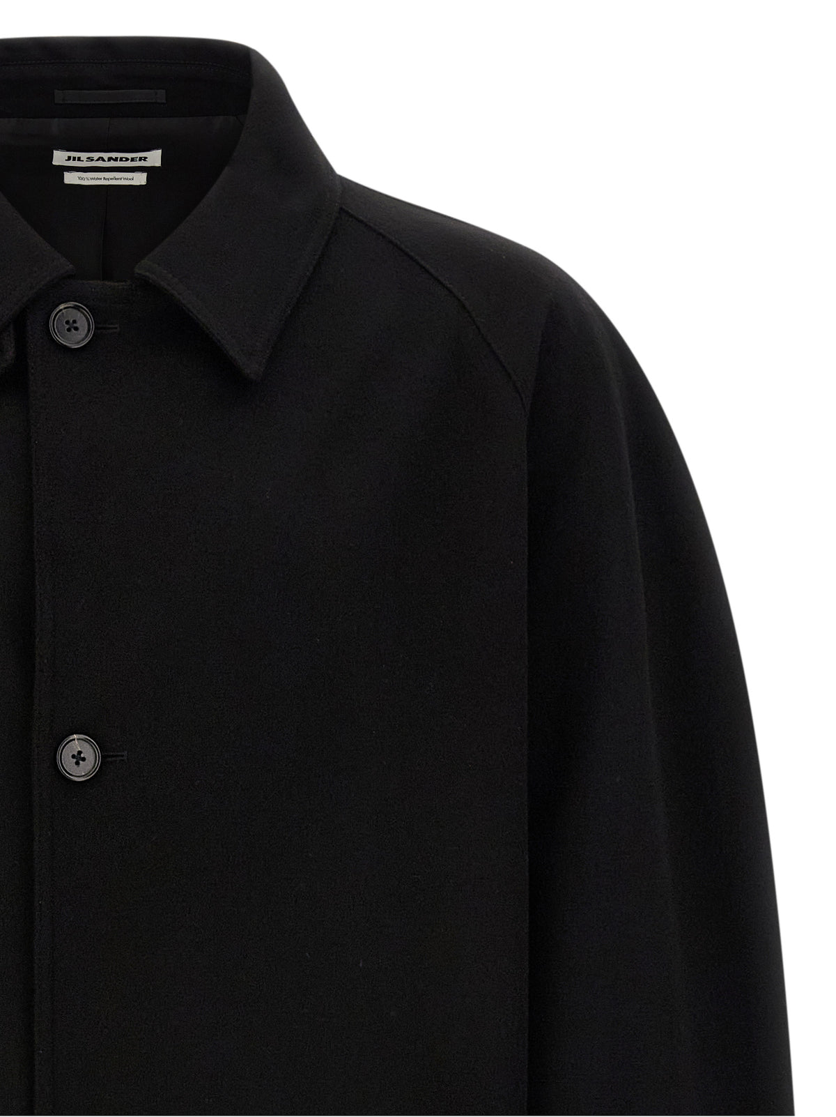 Jil Sander Black Wool Coat