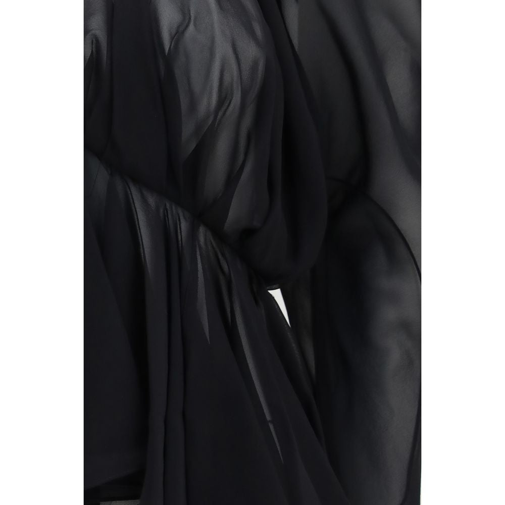 Khaite Black Silk Blouse