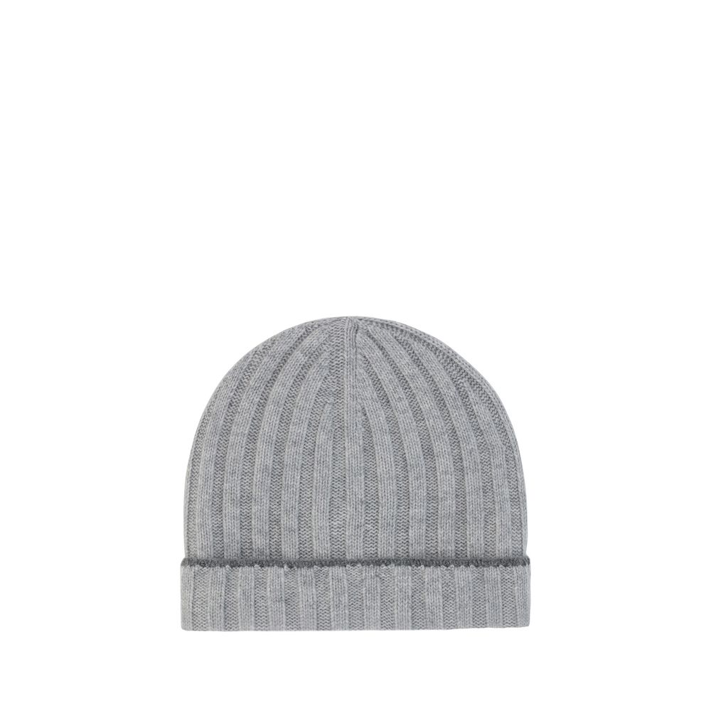 Brunello Cucinelli Gray Cashmere Beanie