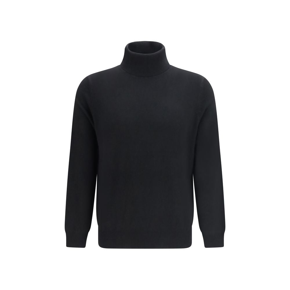 Aragona Cashmere Black Cashmere Turtleneck