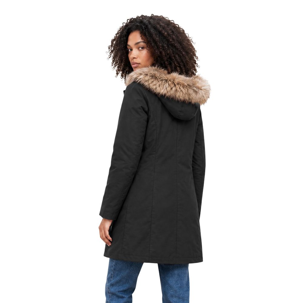 Refrigiwear Black Polyester Full-Length Jacket
