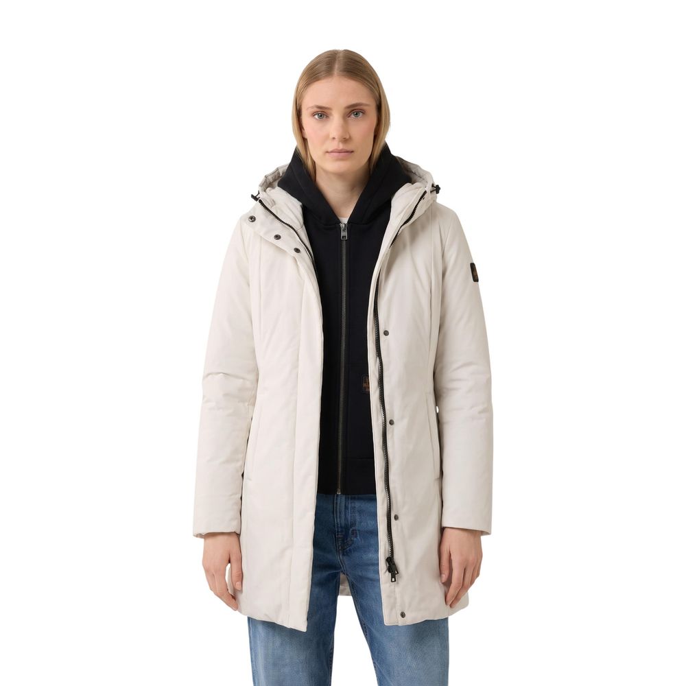 Refrigiwear Cream Polyester Full-Length Jacket