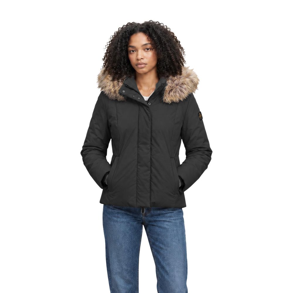 Refrigiwear Black Polyester Full-Length Jacket