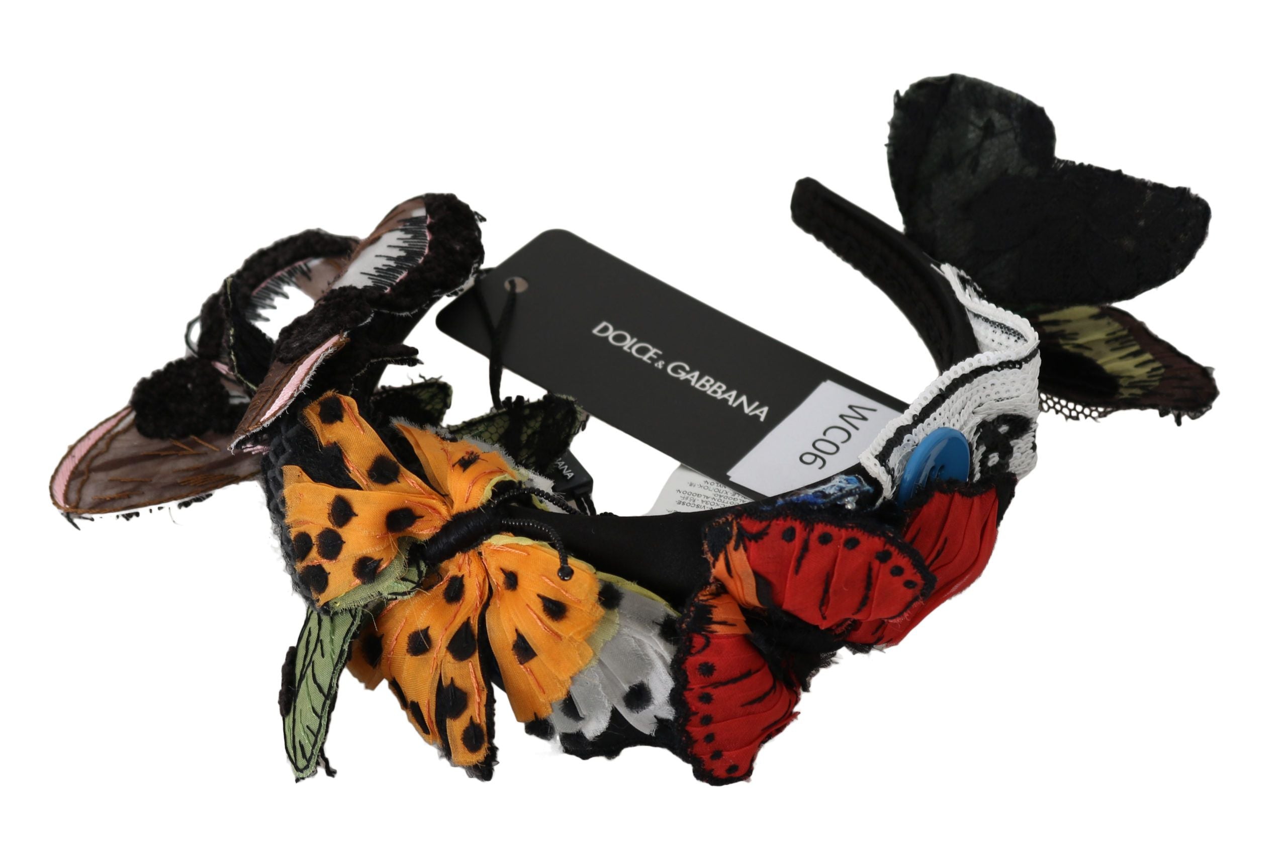 Dolce &amp; Gabbana Elegant Floral Silk Headband διάδημα