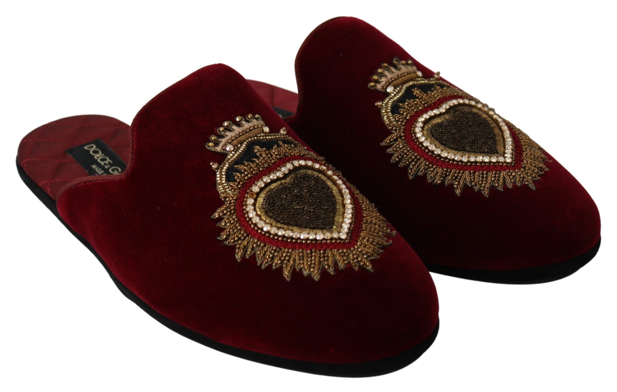 Dolce &amp; Gabbana Red Velvet Κεντημένες Διαφάνειες