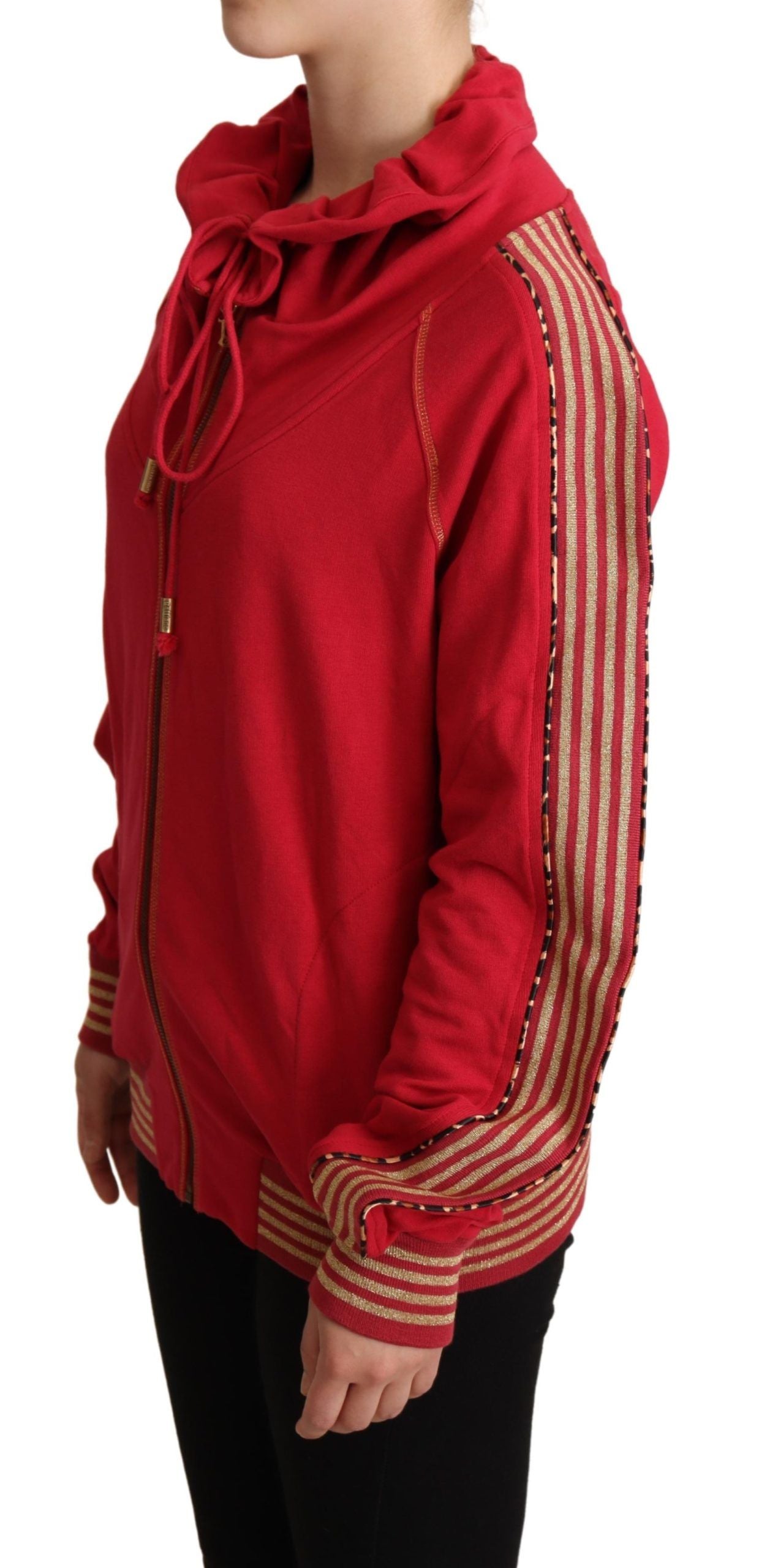 Μπουφάν John Galliano Radiant Red Cotton Full Zip Hooded