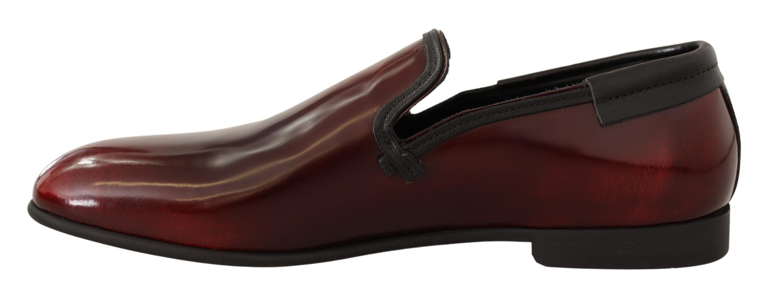 Dolce &amp; Gabbana Κομψά δερμάτινα Loafers Bordeaux
