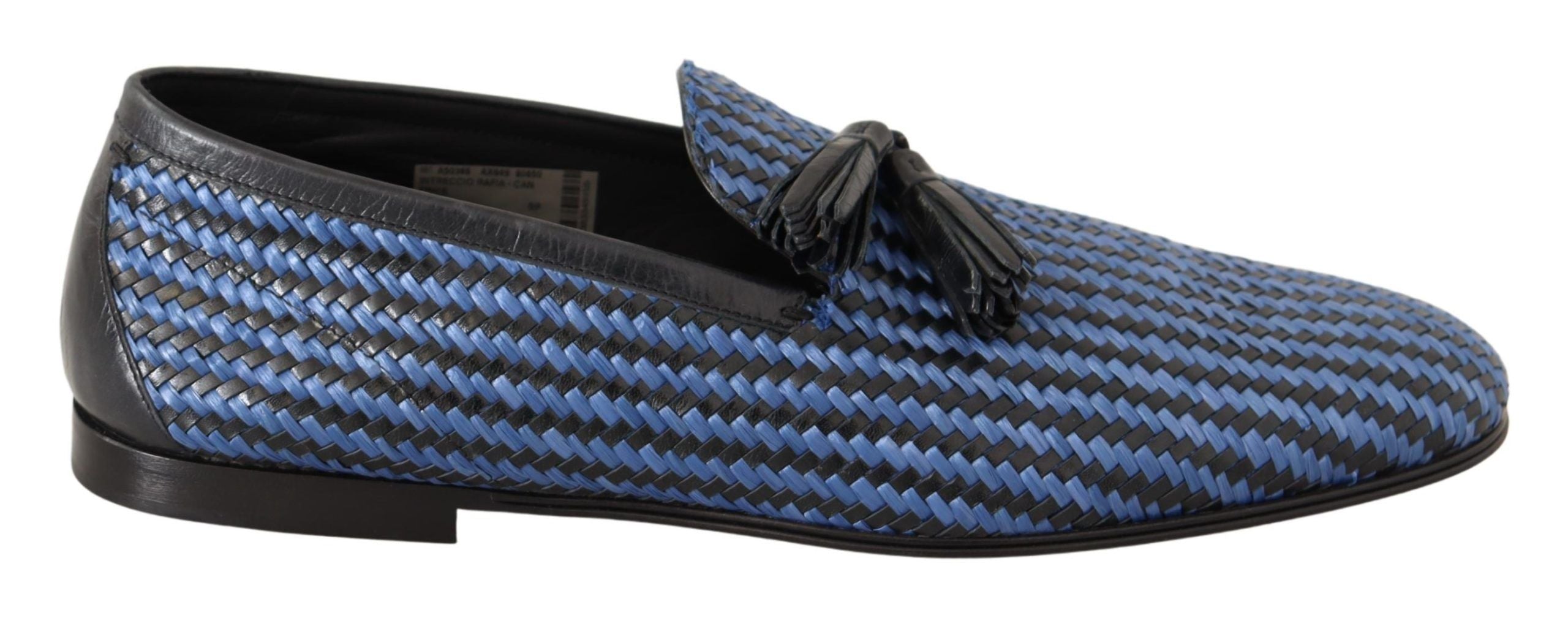 Κομψά υφαντά δερμάτινα Loafers Dolce &amp; Gabbana