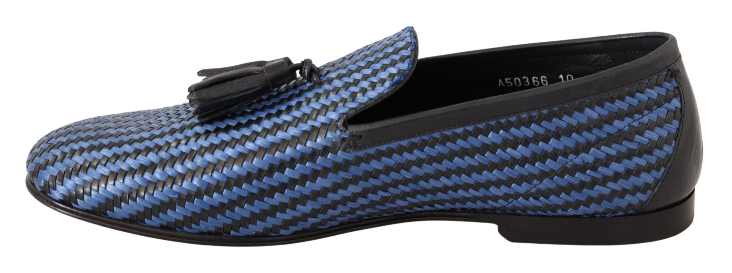 Κομψά υφαντά δερμάτινα Loafers Dolce &amp; Gabbana