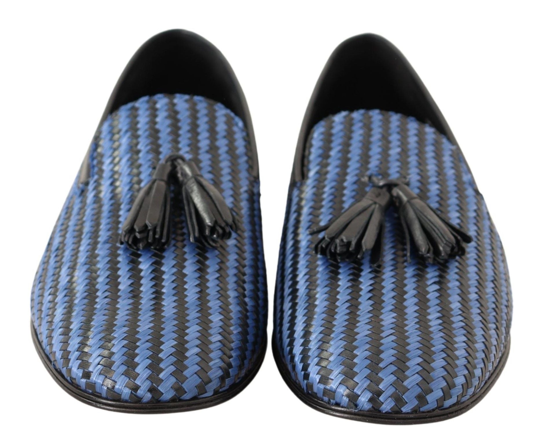 Κομψά υφαντά δερμάτινα Loafers Dolce &amp; Gabbana