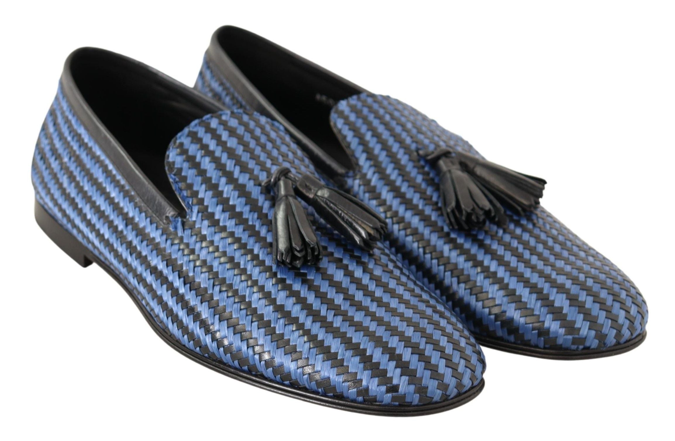 Κομψά υφαντά δερμάτινα Loafers Dolce &amp; Gabbana