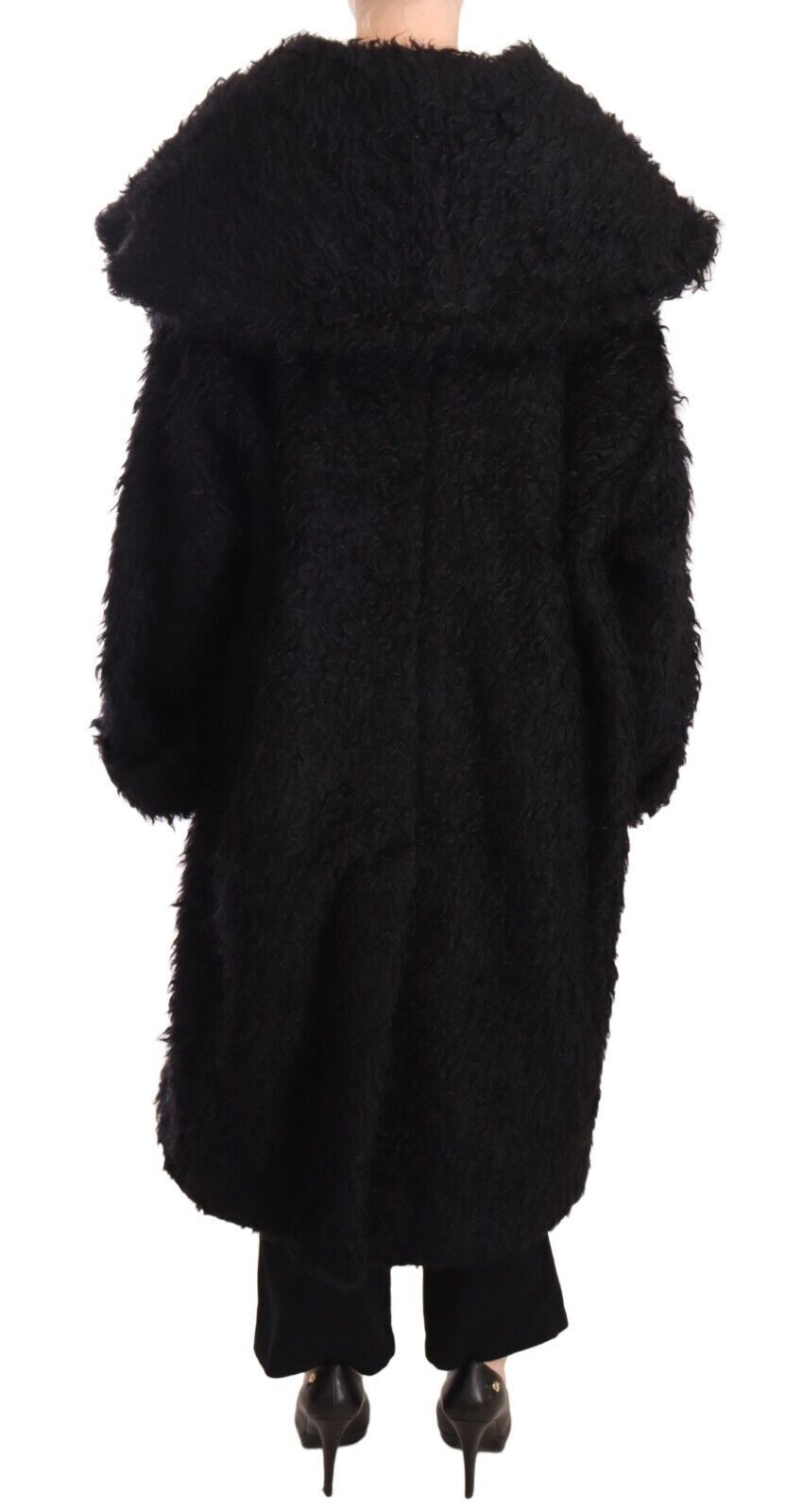 Μπουφάν Dolce &amp; Gabbana Sleek Runway Fur Cape Trench Jacket