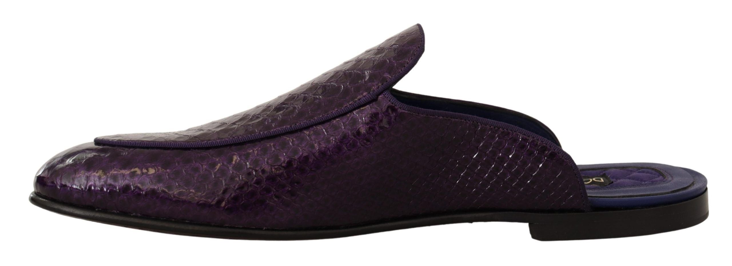 Dolce &amp; Gabbana Purple Exotic Δερμάτινες Διαφάνειες Python
