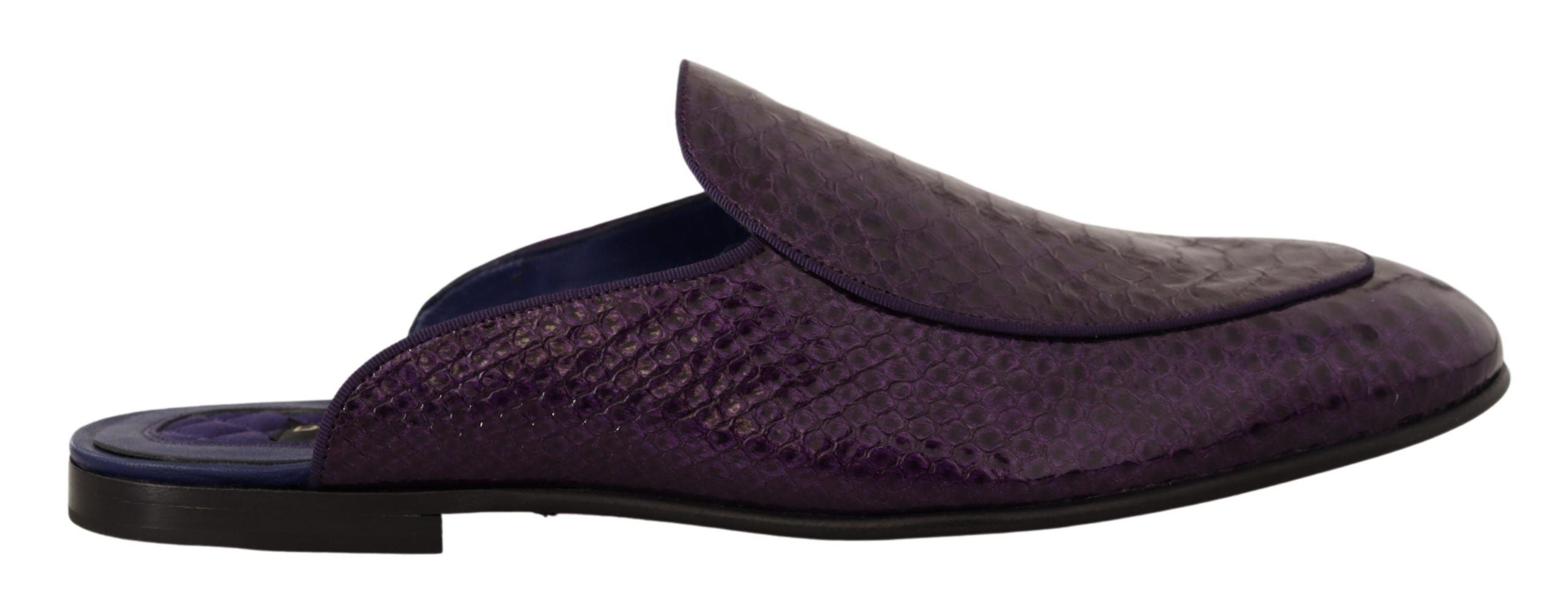 Dolce &amp; Gabbana Purple Exotic Δερμάτινες Διαφάνειες Python