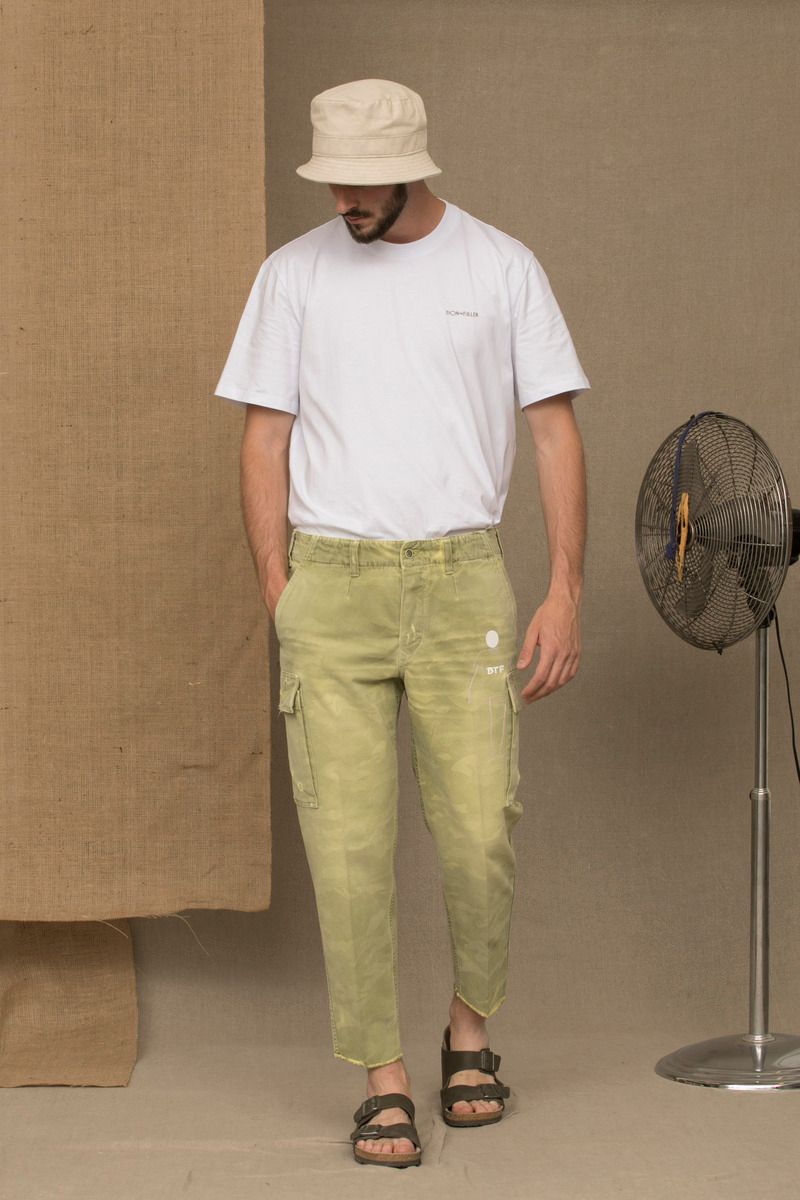 Ανδρικό τζιν Don The Fuller Green Cotton