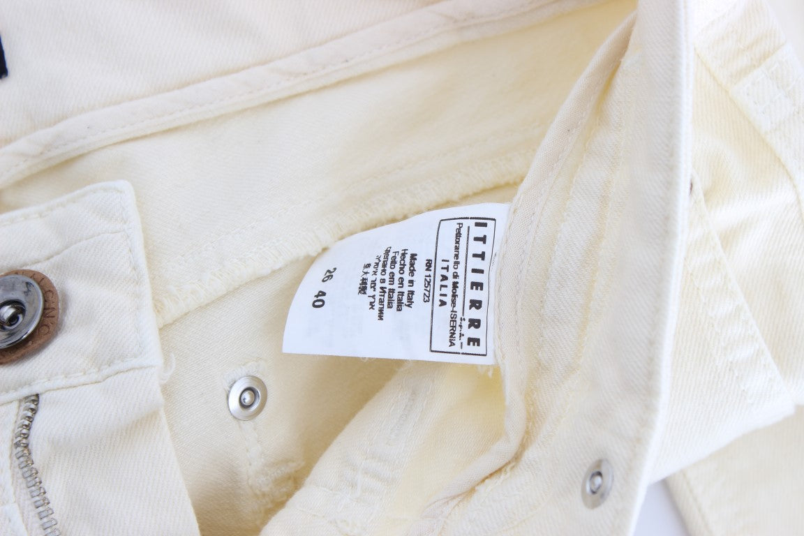 Κοστούμια National Chic Off-White Flared Designer Jeans
