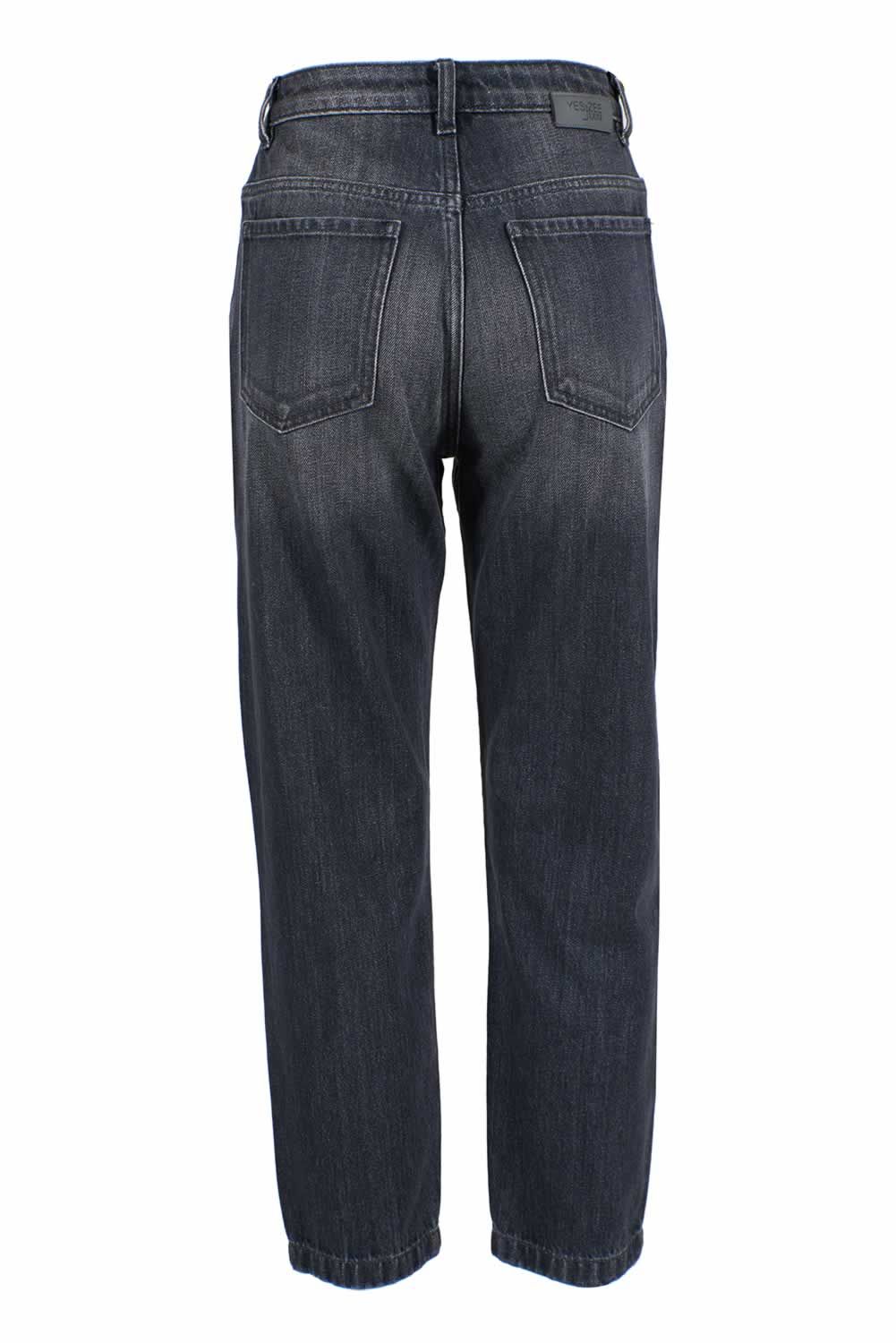 Yes Zee Black Cotton Women's High-Waisted Jean