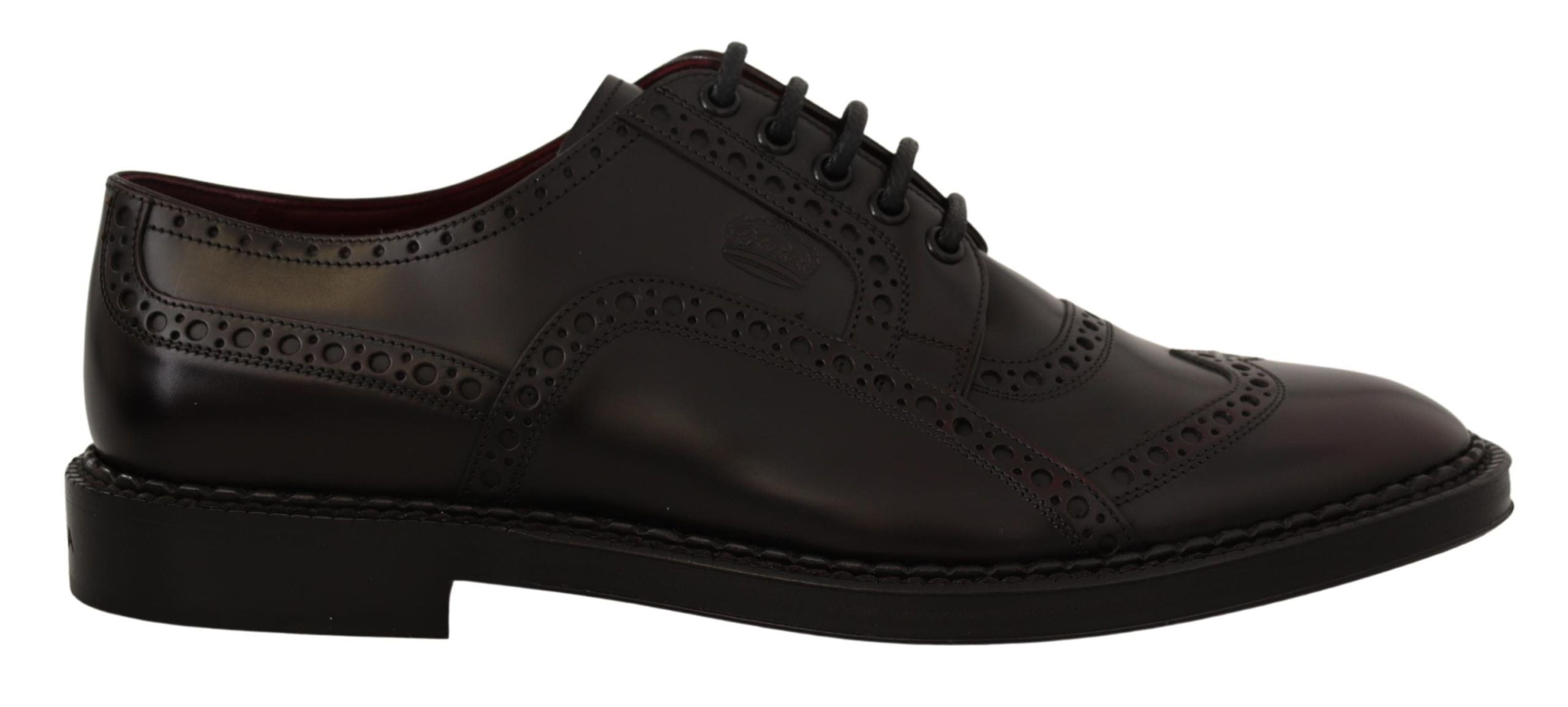 Επίσημα παπούτσια Dolce &amp; Gabbana με μωβ δέρμα Derby