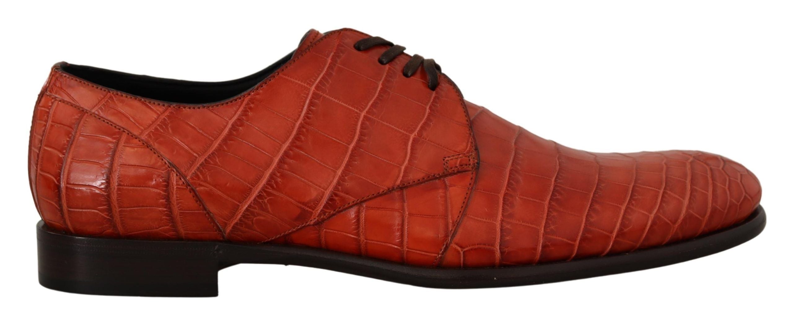 Dolce &amp; Gabbana Exquisite Exotic Croc Δερμάτινα Lace-Up παπούτσια φορέματος