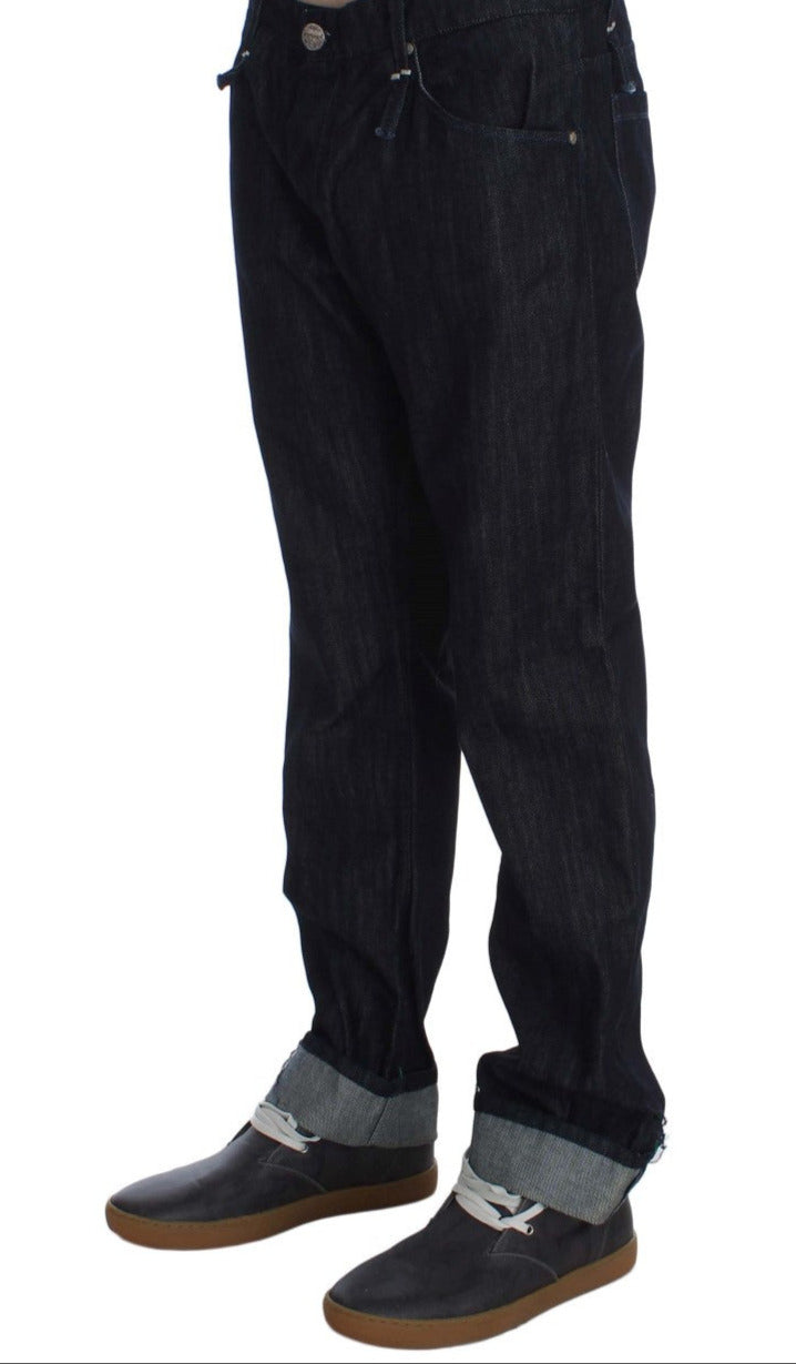 Ανδρικό τζιν Acht Elegant Straight Fit Blue