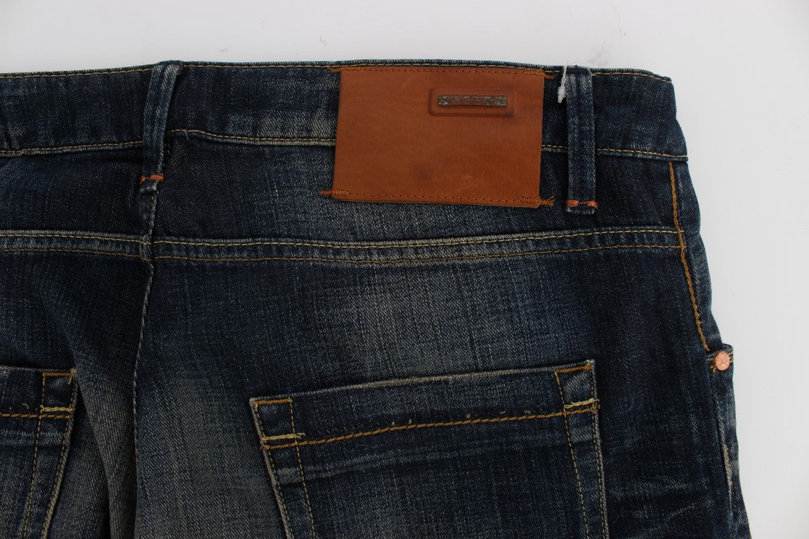 Ανδρικά τζιν Acht Elegant Straight Fit Χαμηλόμεσα