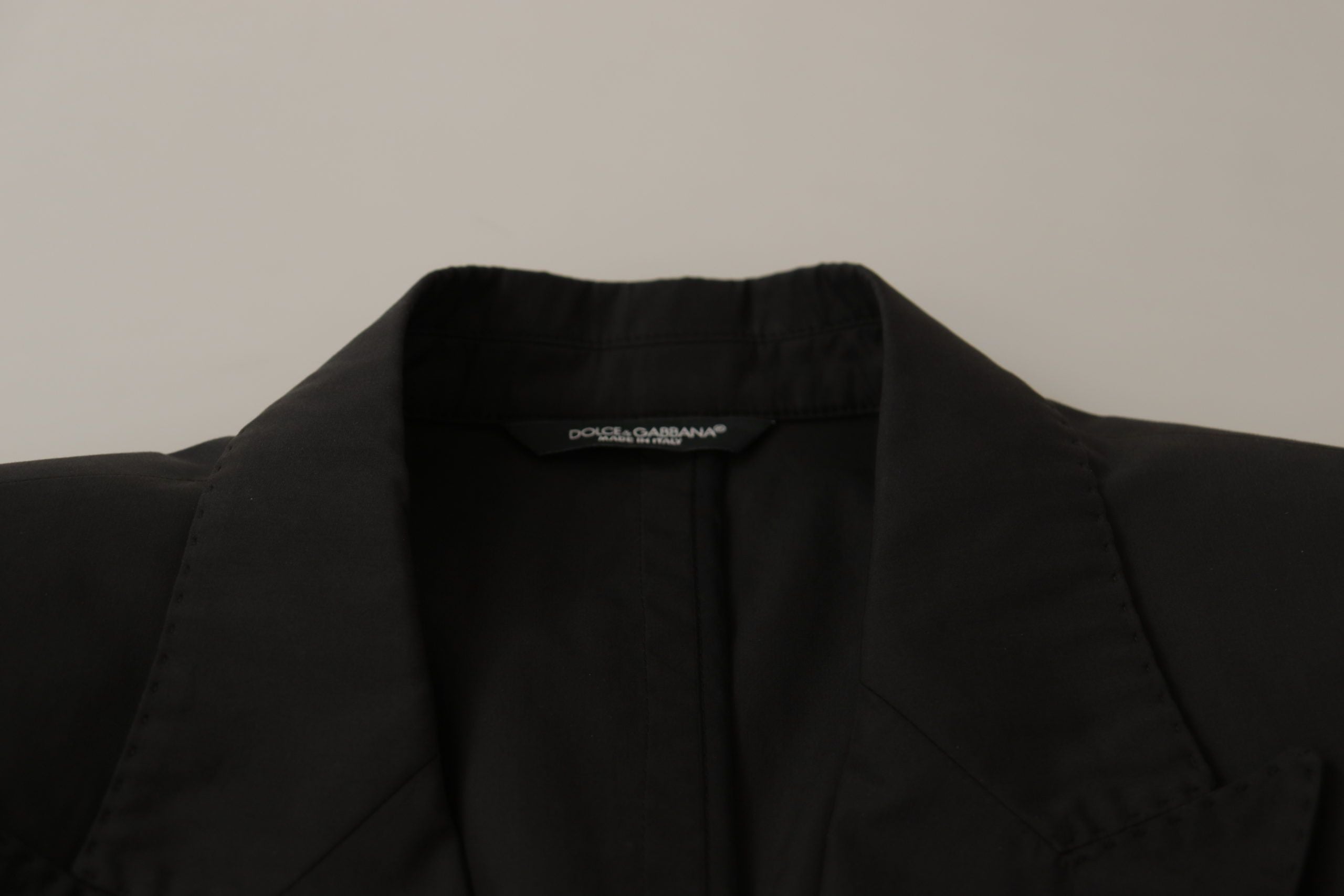 Dolce &amp; Gabbana Elegant Taormina Black Cotton Blazer