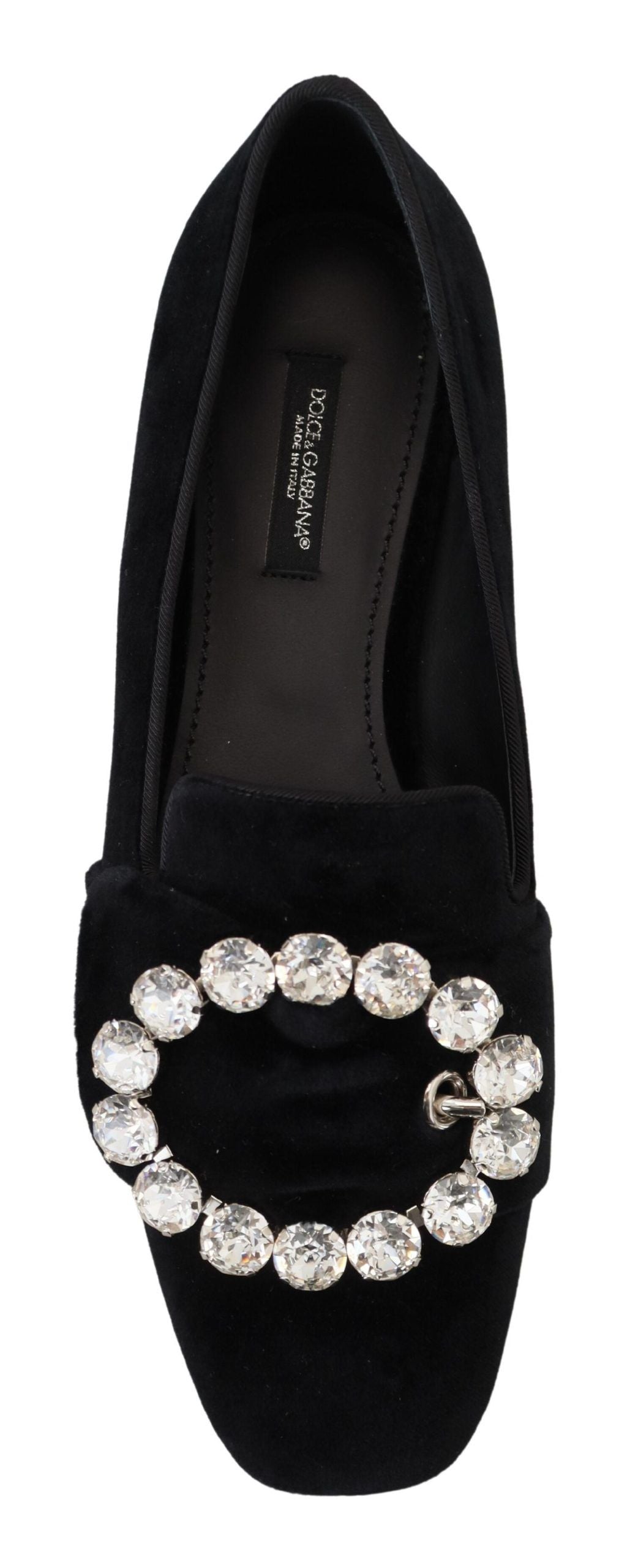 Loafers Dolce &amp; Gabbana Chic Velvet με κρύσταλλο