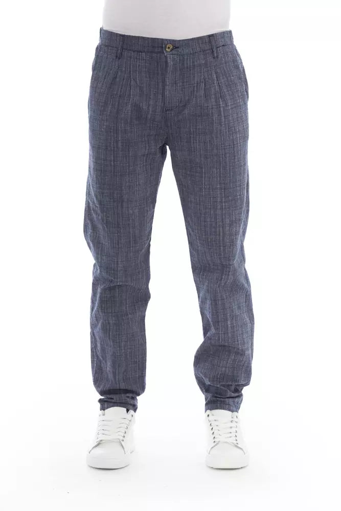 Ανδρικό παντελόνι Chino Baldinini Trend Blue Cotton