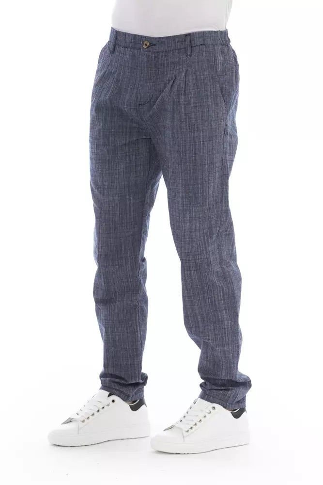 Ανδρικό παντελόνι Chino Baldinini Trend Blue Cotton