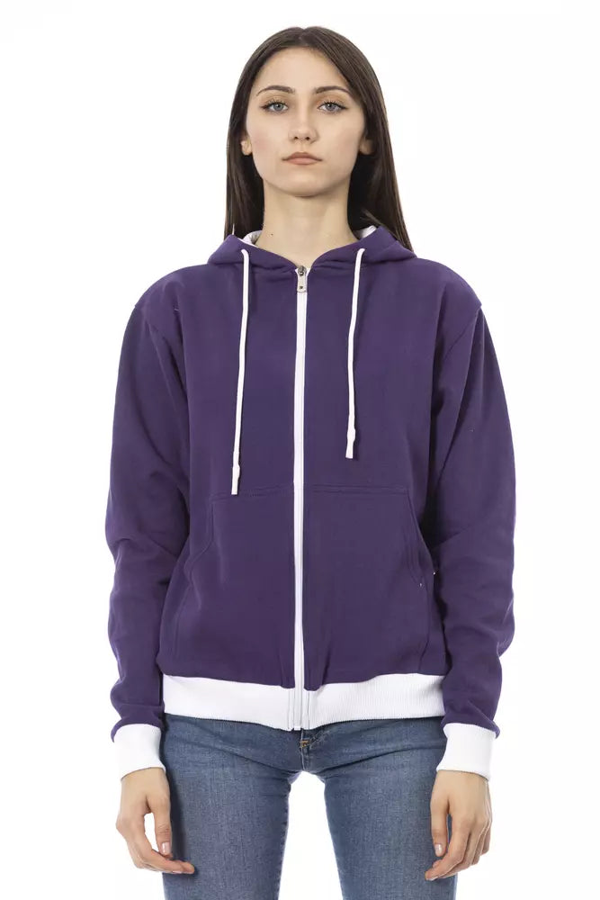 Γυναικείο πουλόβερ Baldinini Trend Purple Cotton