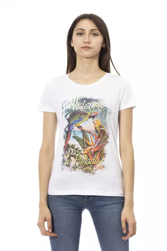 Γυναικείο τοπ Trussardi Action White Cotton