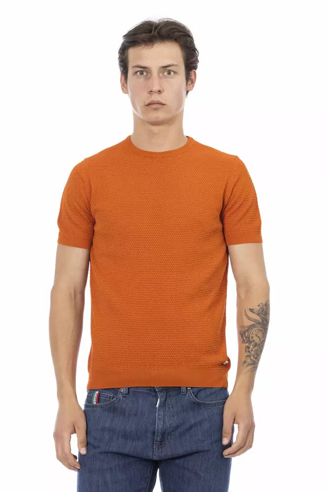 Ανδρικό πουλόβερ Baldinini Trend Orange Cotton