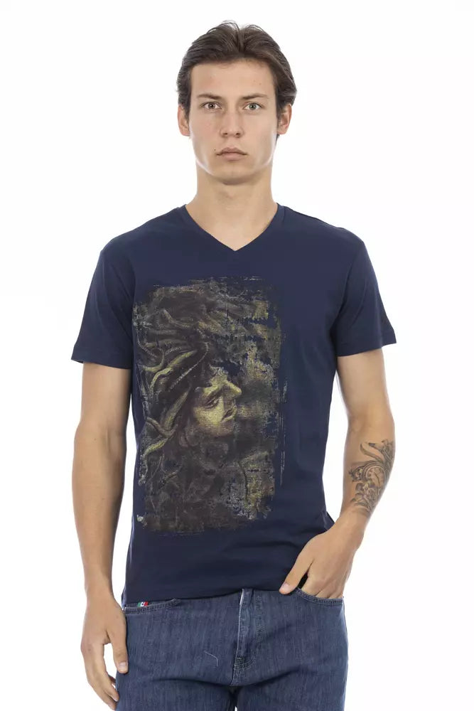 Ανδρικό T-Shirt Trussardi Action Blue Cotton
