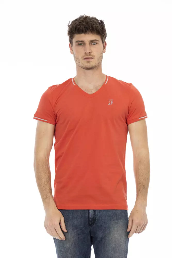 Ανδρικό μπλουζάκι Trussardi Action Orange Cotton