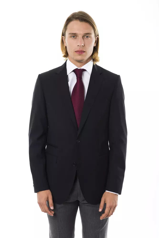 Ανδρικό σακάκι Uominitaliani Black Wool