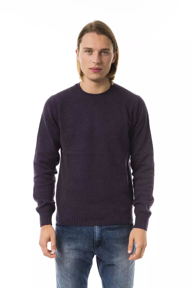 Ανδρικό πουλόβερ Uominitaliani Purple Wool