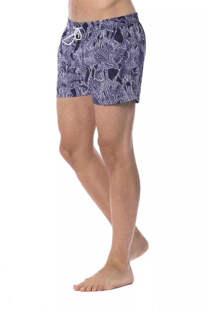 Ανδρικό μαγιό Roberto Cavalli Sport Blue Polyester
