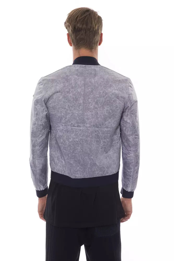 Ανδρικό μπουφάν Nicolo Tonetto Grey Polyester