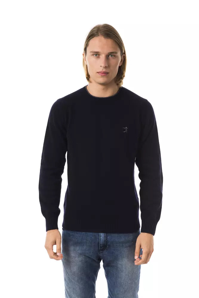 Ανδρικό πουλόβερ Uominitaliani Blue Wool